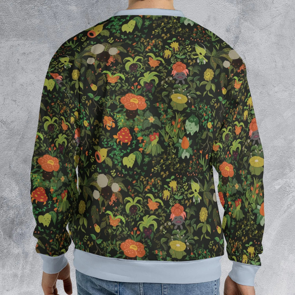 Grass Pokemon Patterns All-over Print Sweatshirt