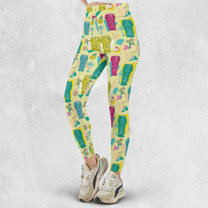 Golden Girls Tiki Shack Aloha Legging