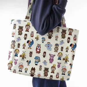 Breakfast Club Cereal Mascot Large Tote Bag