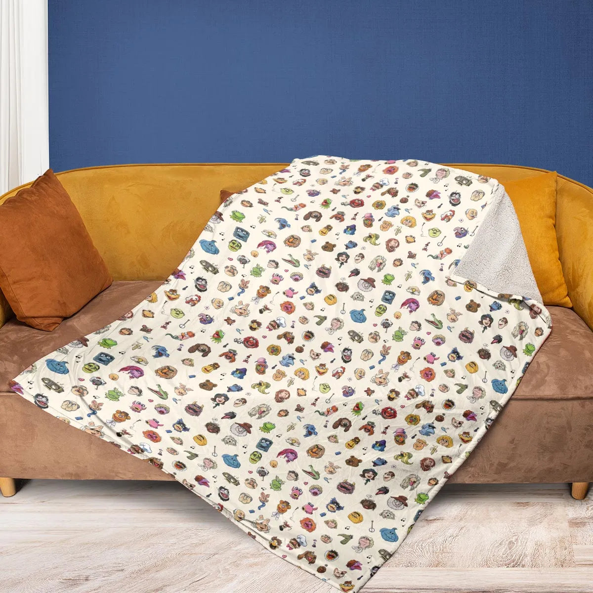 The Muppets Pattern Fleece Blanket