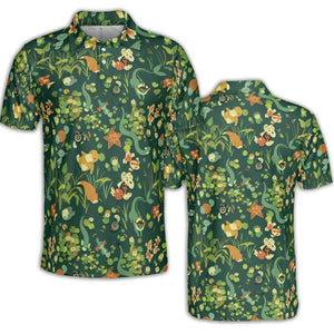 Floating In A Pond Magikarp Psyduck Vaporeon Water Pokemon AOP Men/Women Polo Shirt