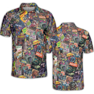 Vintage 1970s Star Trek Comic Books Collage AOP Men/Women Polo Shirt