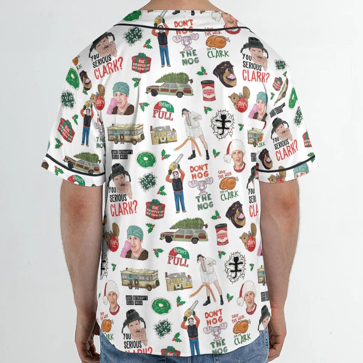 National Lampoon's Christmas Vacation Pattern Unisex Baseball Jersey