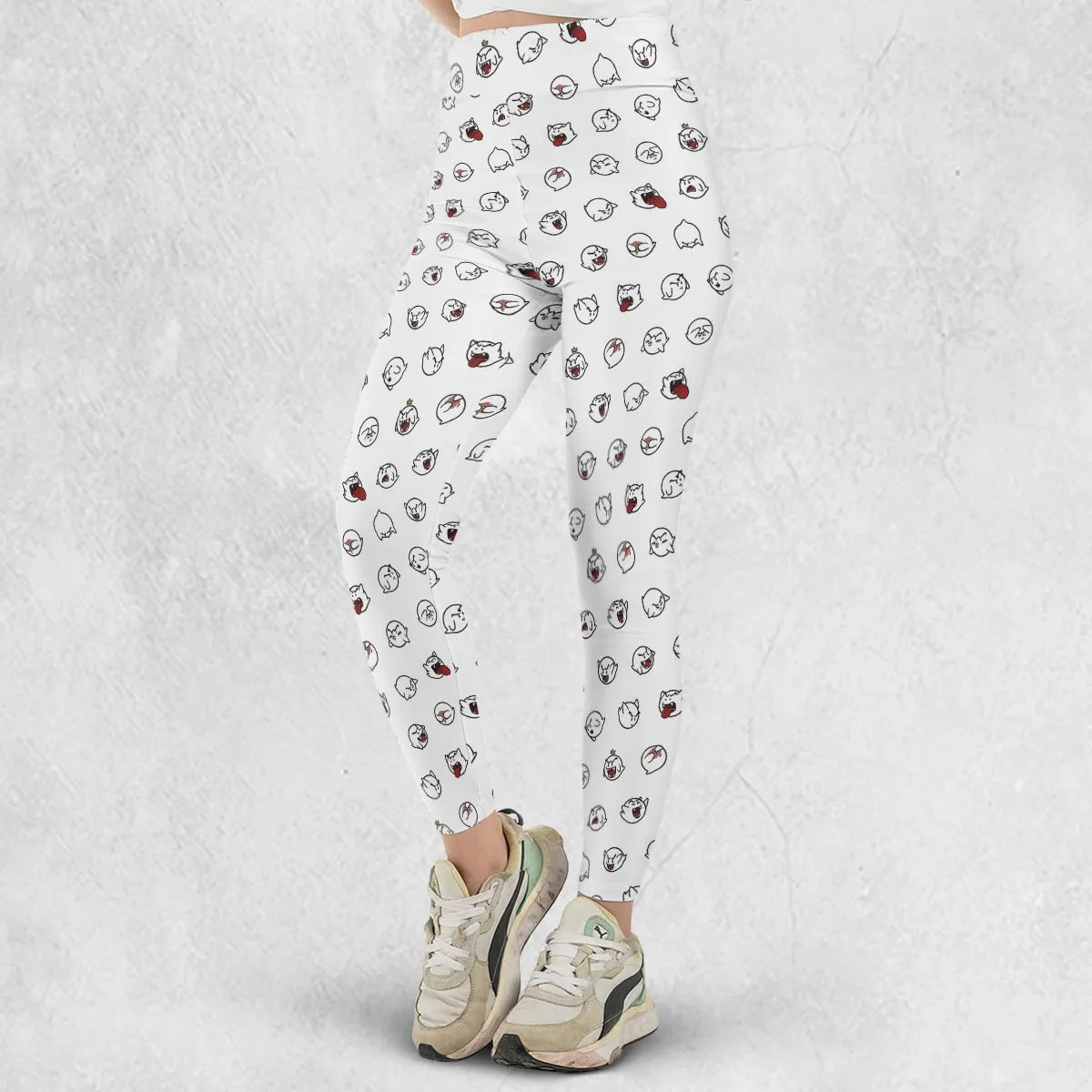 Super Mario Boo Pattern Legging