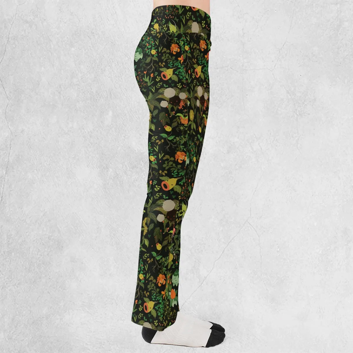 Grass Pokemon Patterns Flare Leggings