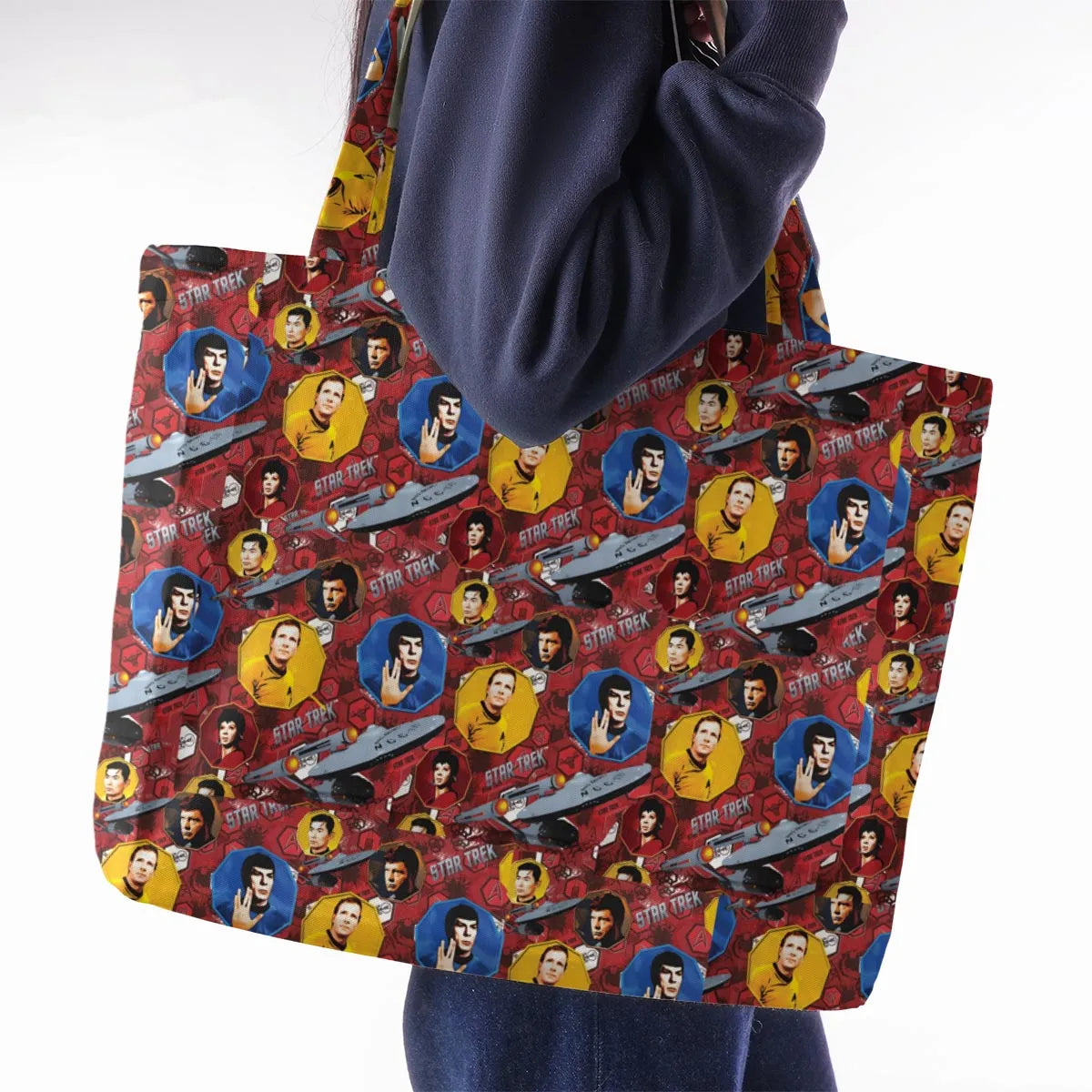 Boldly Star Trek Large Tote Bag