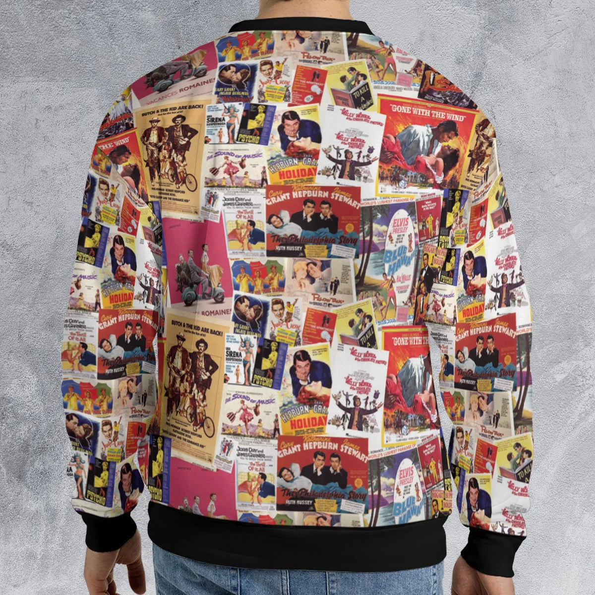 Hollywood Classics Collage All-over Print Sweatshirt