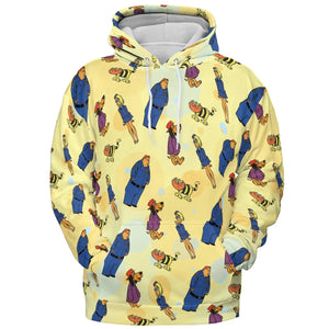 Hong Kong Phooey Power All-over Print Hoodie