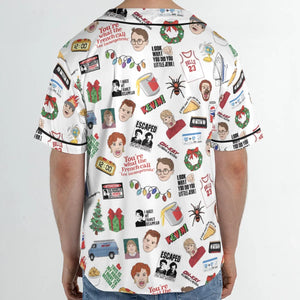 Holiday Pranks Home Alone Unisex Baseball Jersey