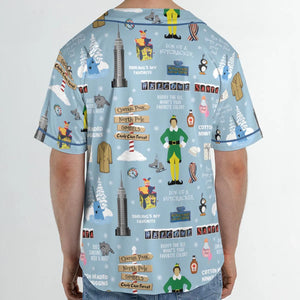 Buddy the ELF Quotes Christmas Unisex Baseball Jersey