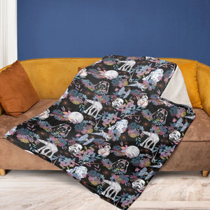 Floral Wars Dark Side Star Wars Pattern Fleece Blanket