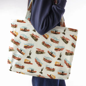 Wild West John Wayne Large Tote Bag