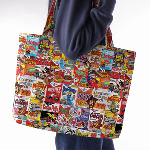 Popular Cereal Boxes Large Tote Bag