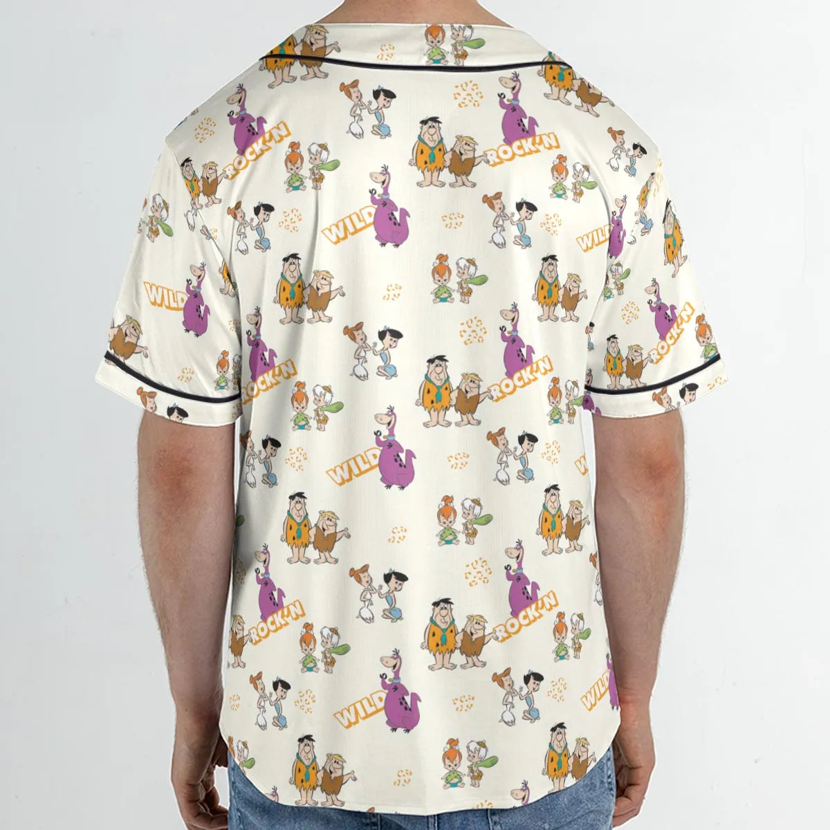 Rock'n The Flintstones Unisex Baseball Jersey