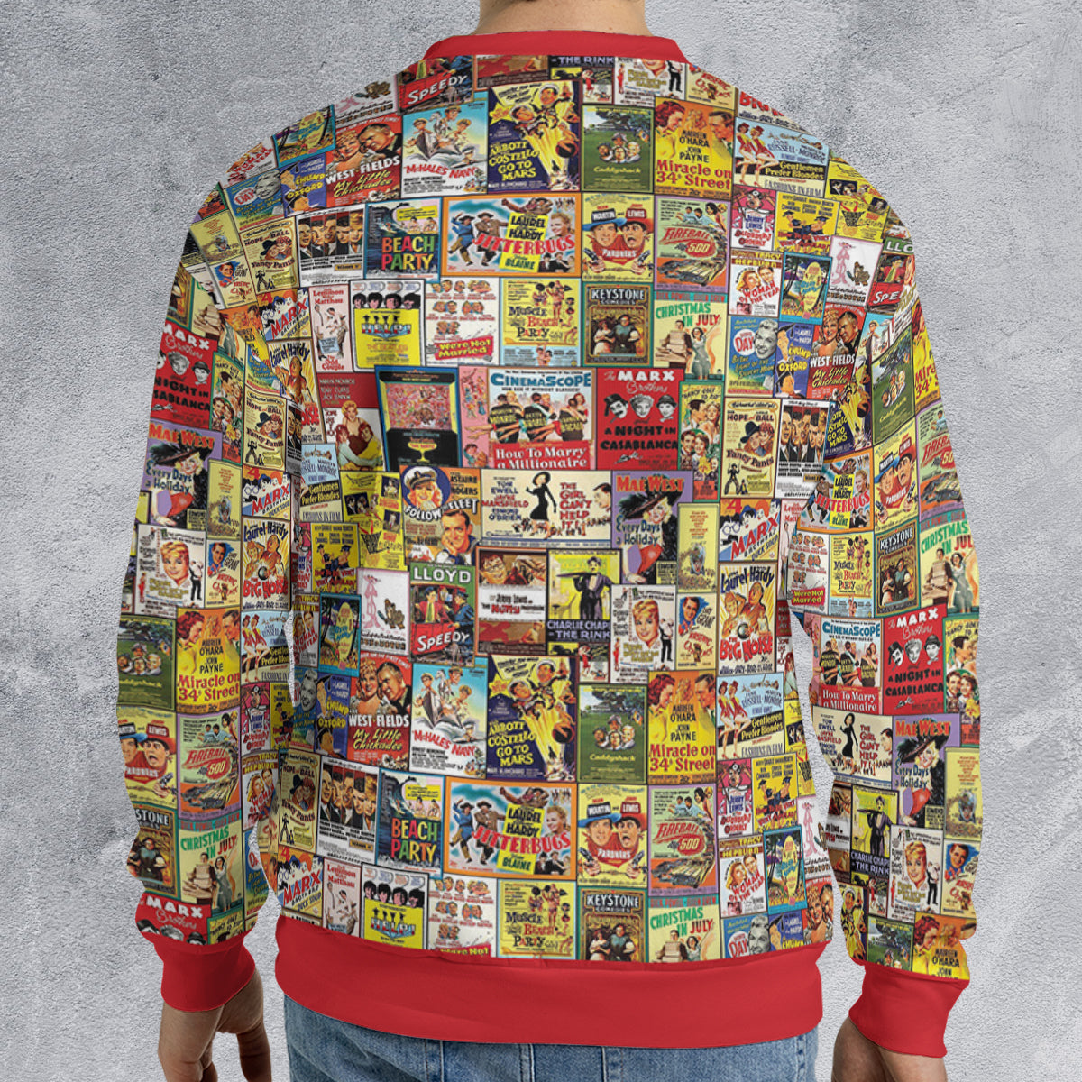 Vintage Comedy Film Posters All-over Print Sweatshirt