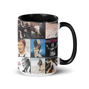 Rod Stewart Accent Mug Iconic Album Cover Collage Gift