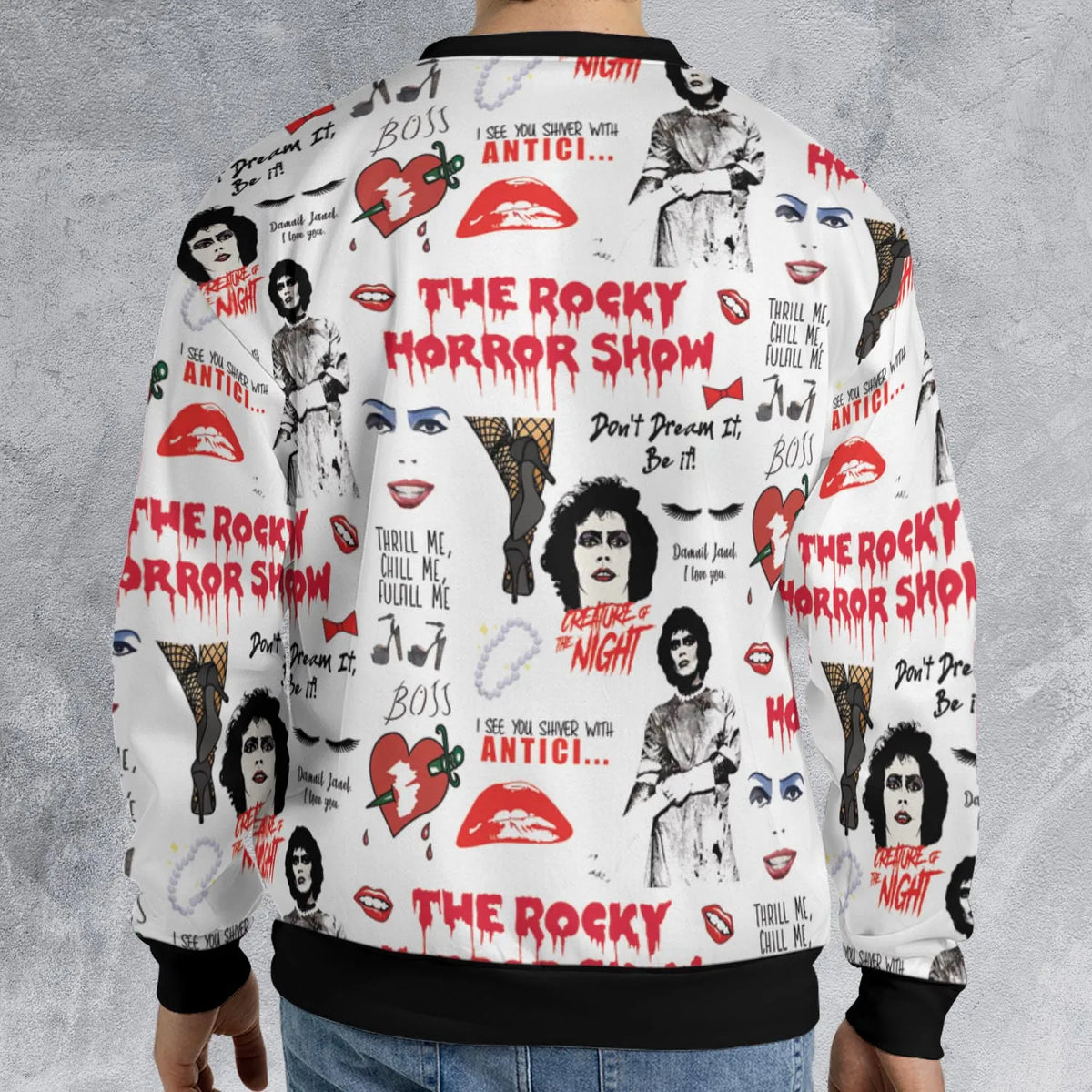 The Rocky Horror Picture Show Pattern All-over Print Sweatshirt