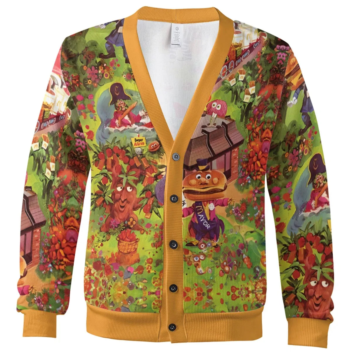 Wonder Foodland The Siege Of Mcdonaldland Cardigan