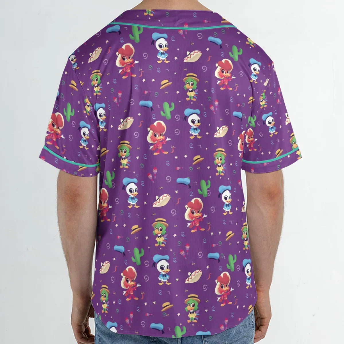 Three amigos Donald Ducktales Unisex Baseball Jersey