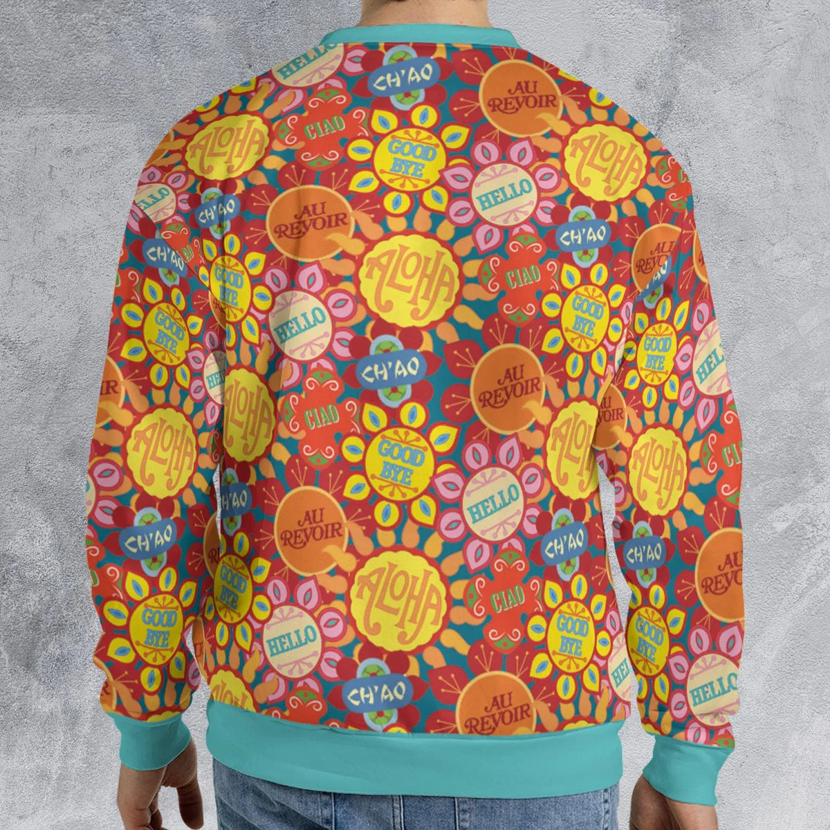 It's a Small World Flowers All-over Print Sweatshirt