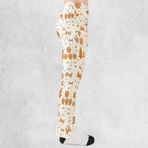 Gingerbread Christmas Star Wars Flare Leggings