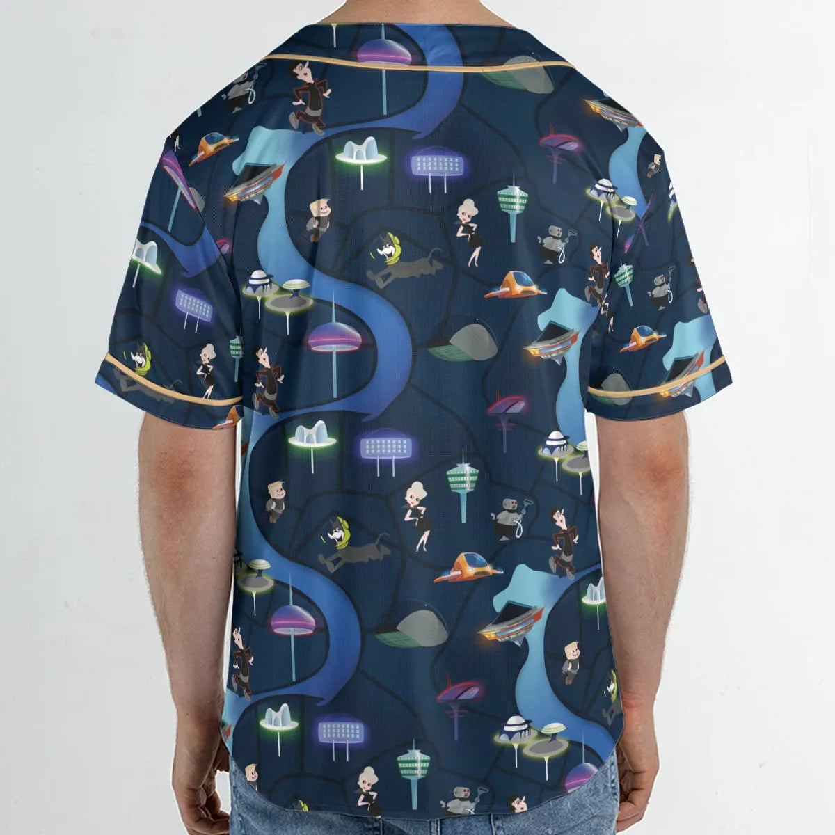 City of The Future The Jetsons Unisex Baseball Jersey