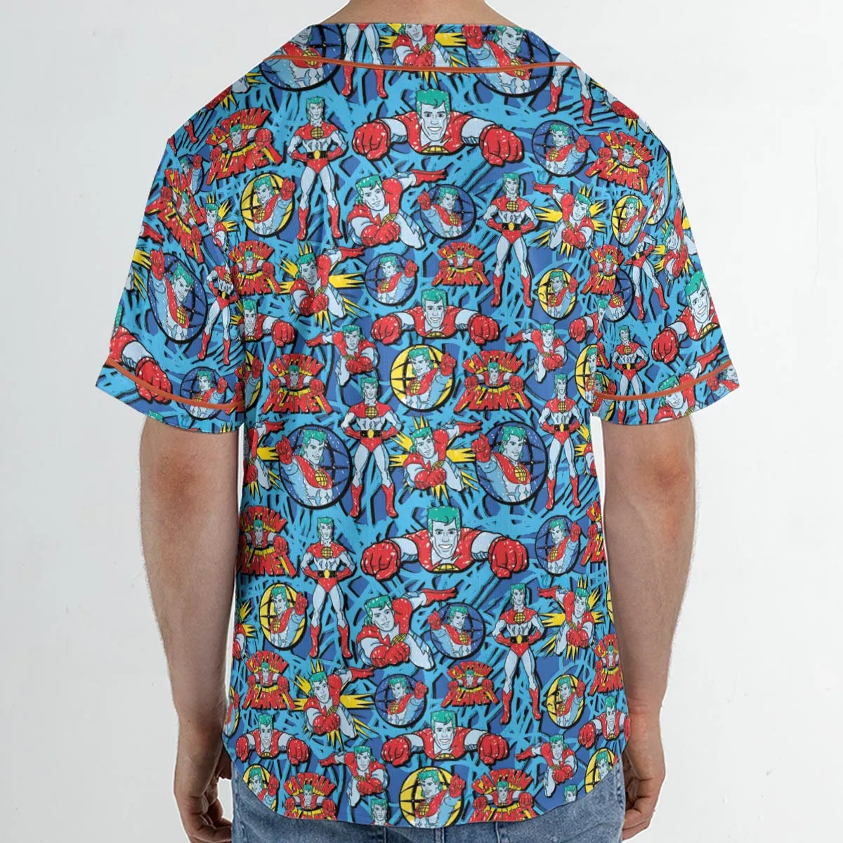 Hero of the Environment Captain Planet and the Planeteers Unisex Baseball Jersey