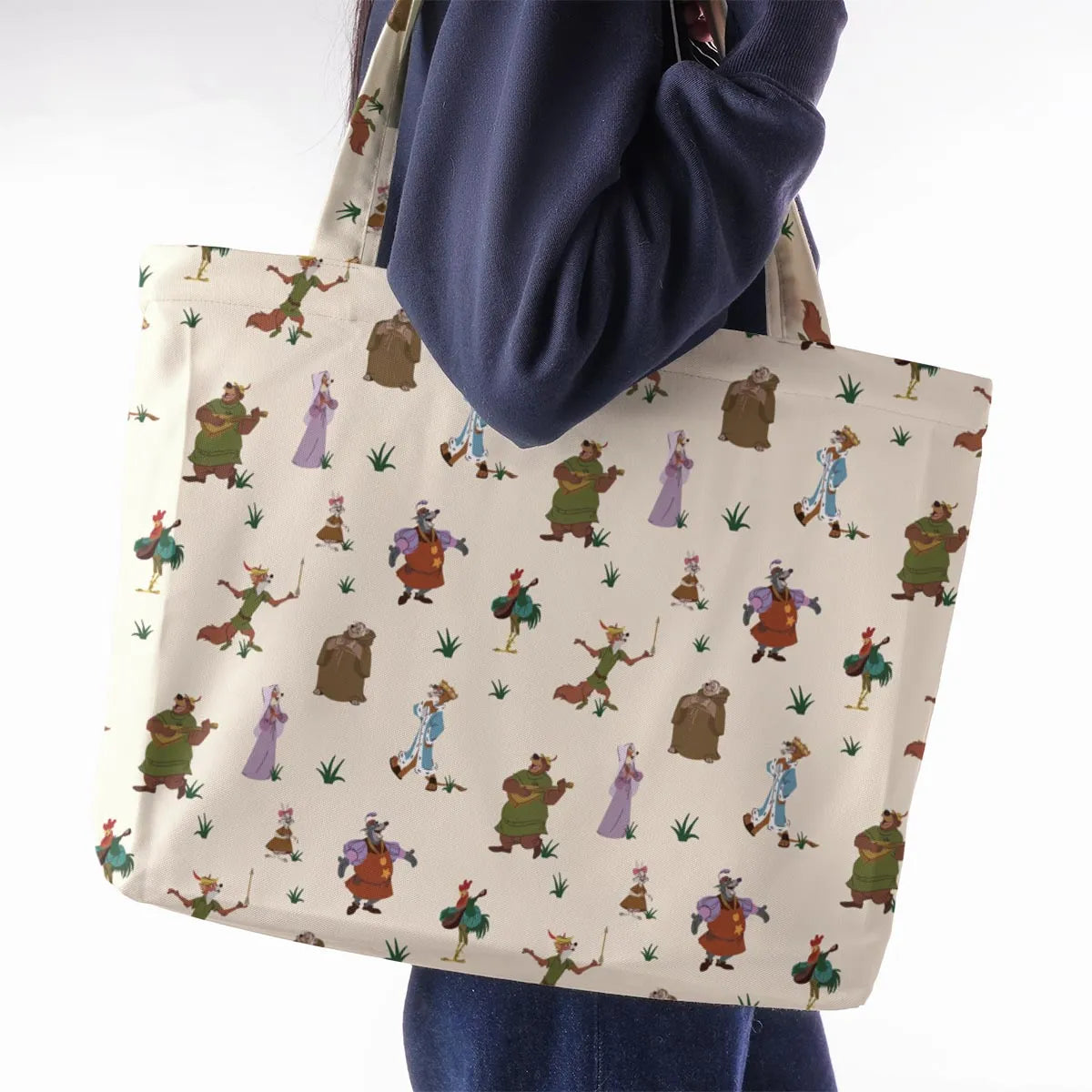 Oo-de-lally Robin Hood Characters Large Tote Bag