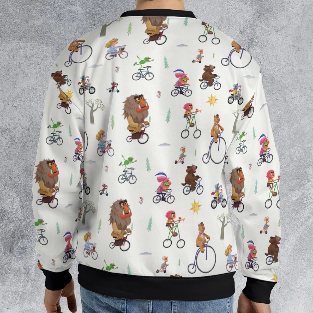 The Muppet Movie Bike Scene All-over Print Sweatshirt