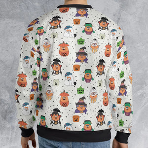 Memorable Friends McNugget Buddies Mcdonalds 1992 All-over Print Sweatshirt