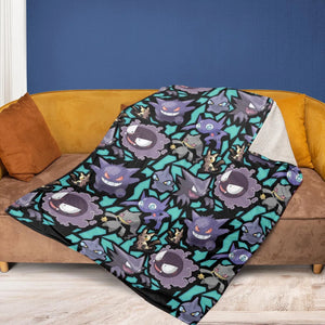 Ghost Type Pokemon Fleece Blanket