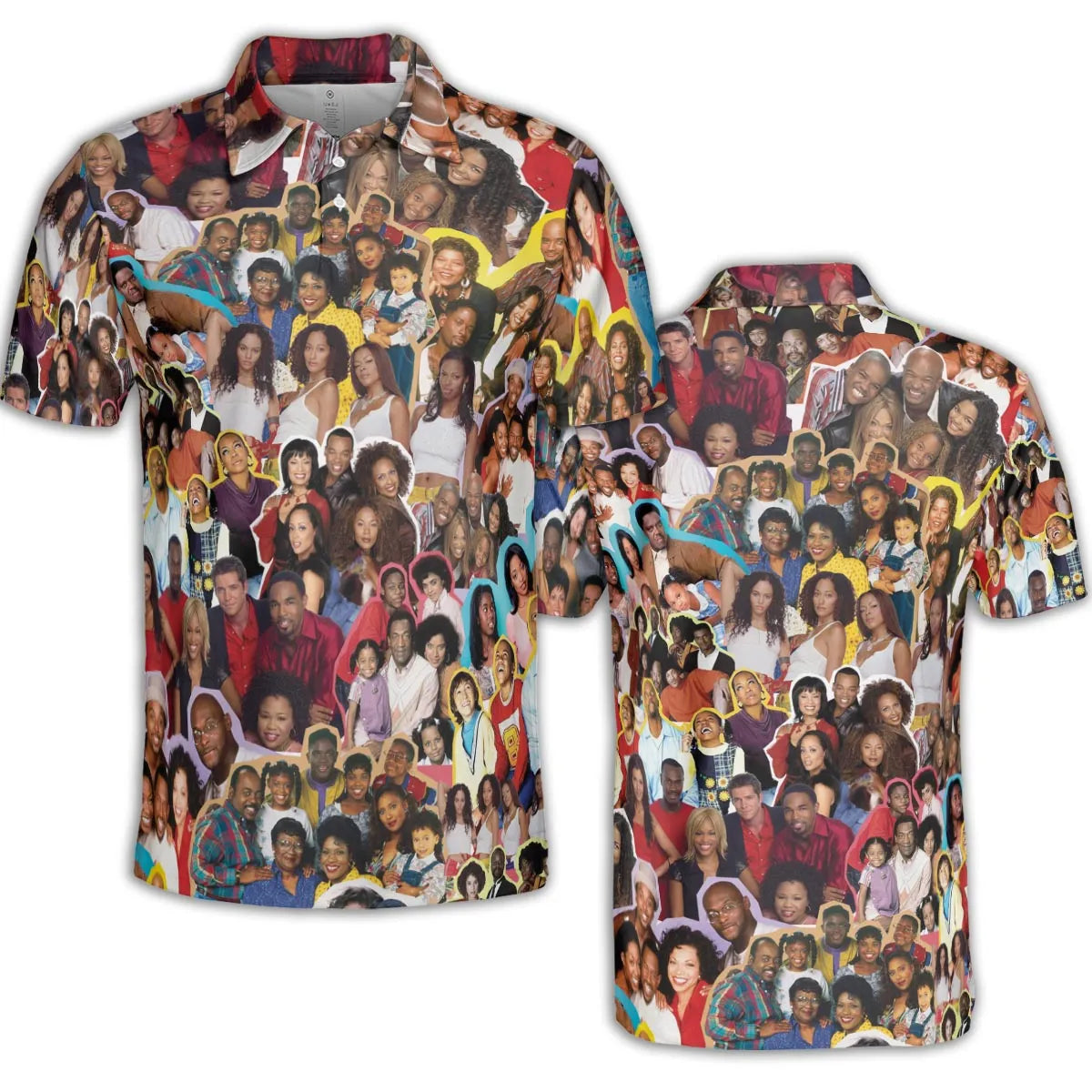 Old Black Sitcom Shows Collage AOP Men/Women Polo Shirt