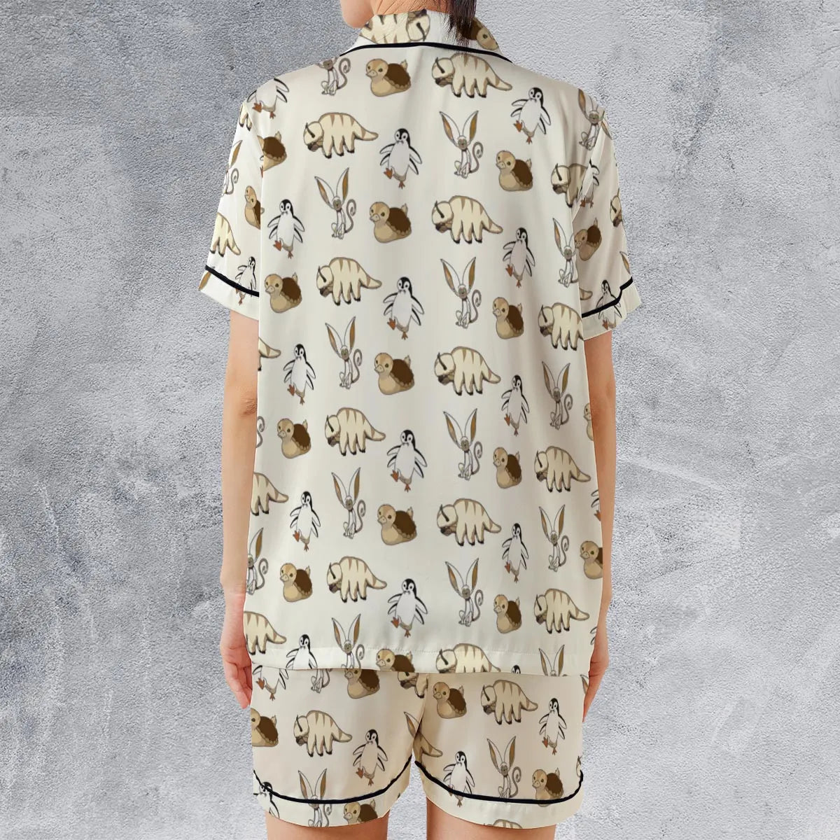 Airbender Team Avatar the Last Airbender Satin Short-Sleeve Pajamas Set