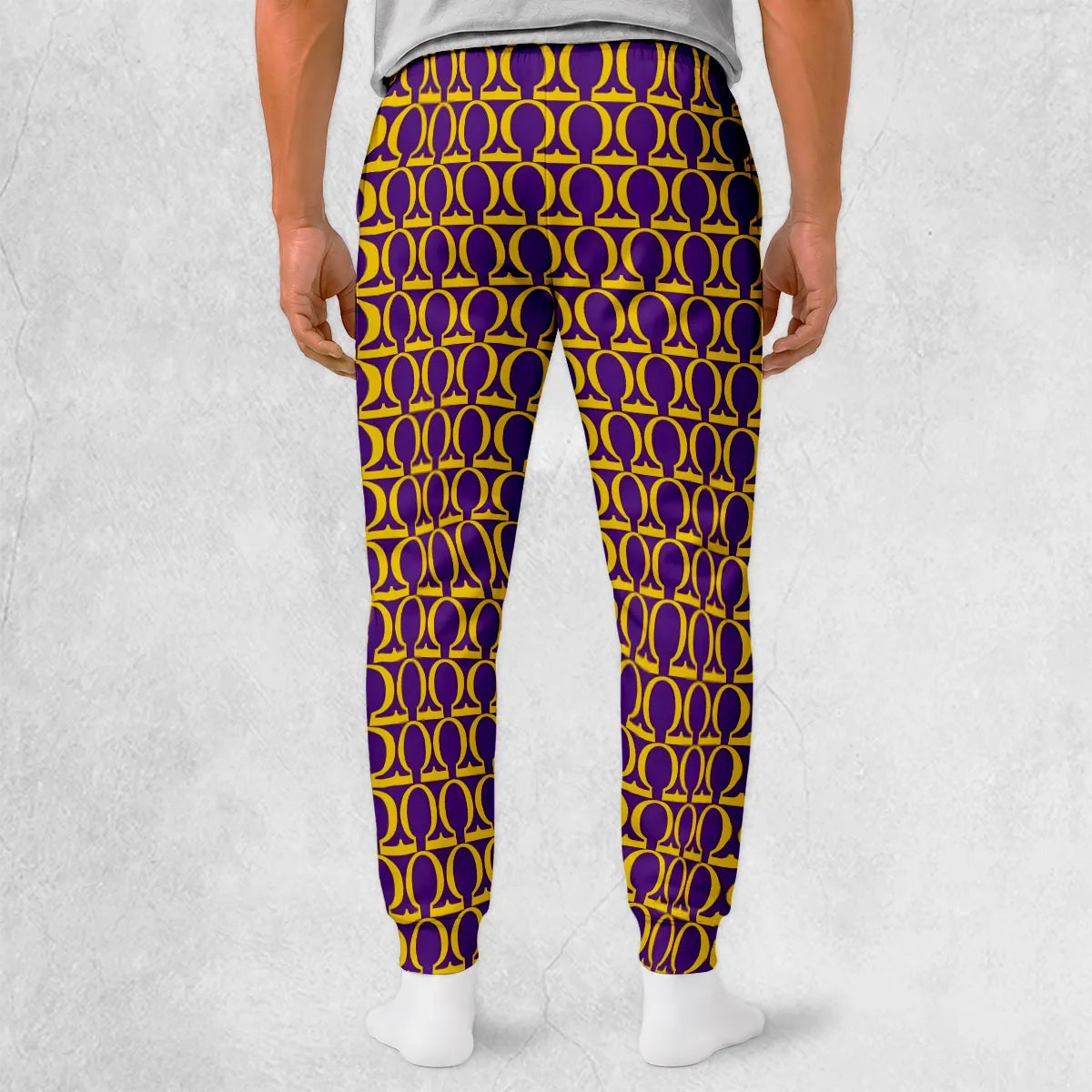 Omega Que Purple Gold Sweatpants