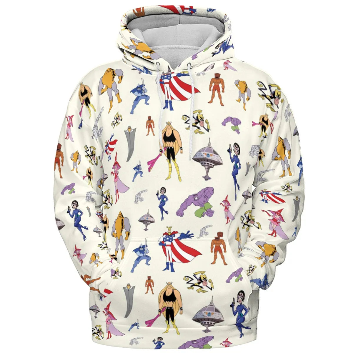 The Justice Friends Characters All-over Print Hoodie
