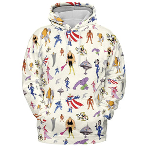 The Justice Friends Characters All-over Print Hoodie