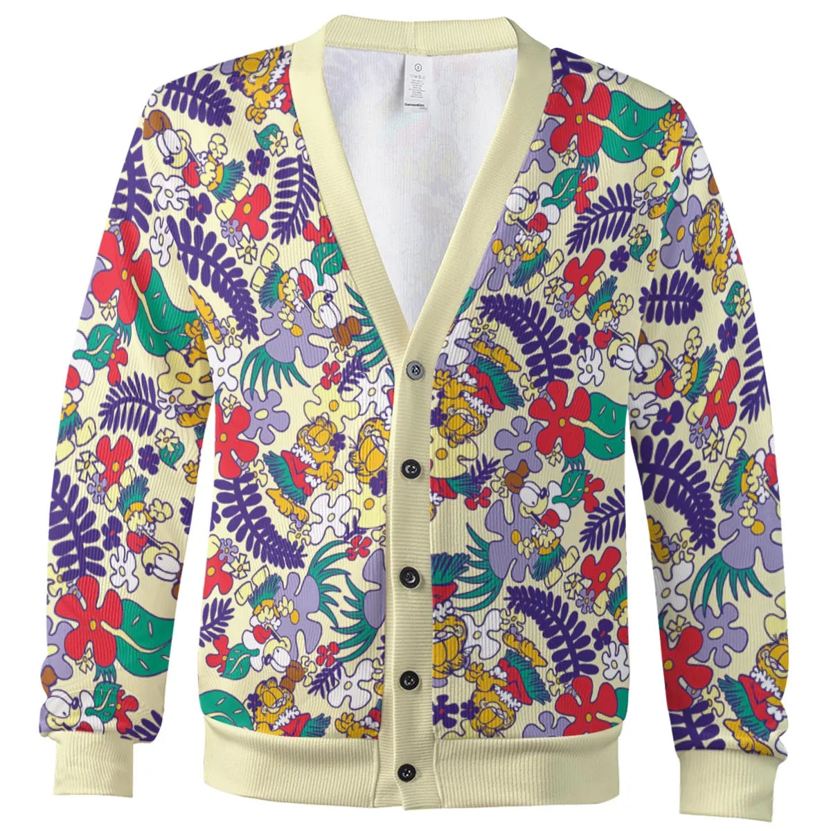 Aloha Garfield And Odie  Cardigan
