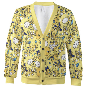 Shiny Magikarp Pokemon Pattern Cardigan