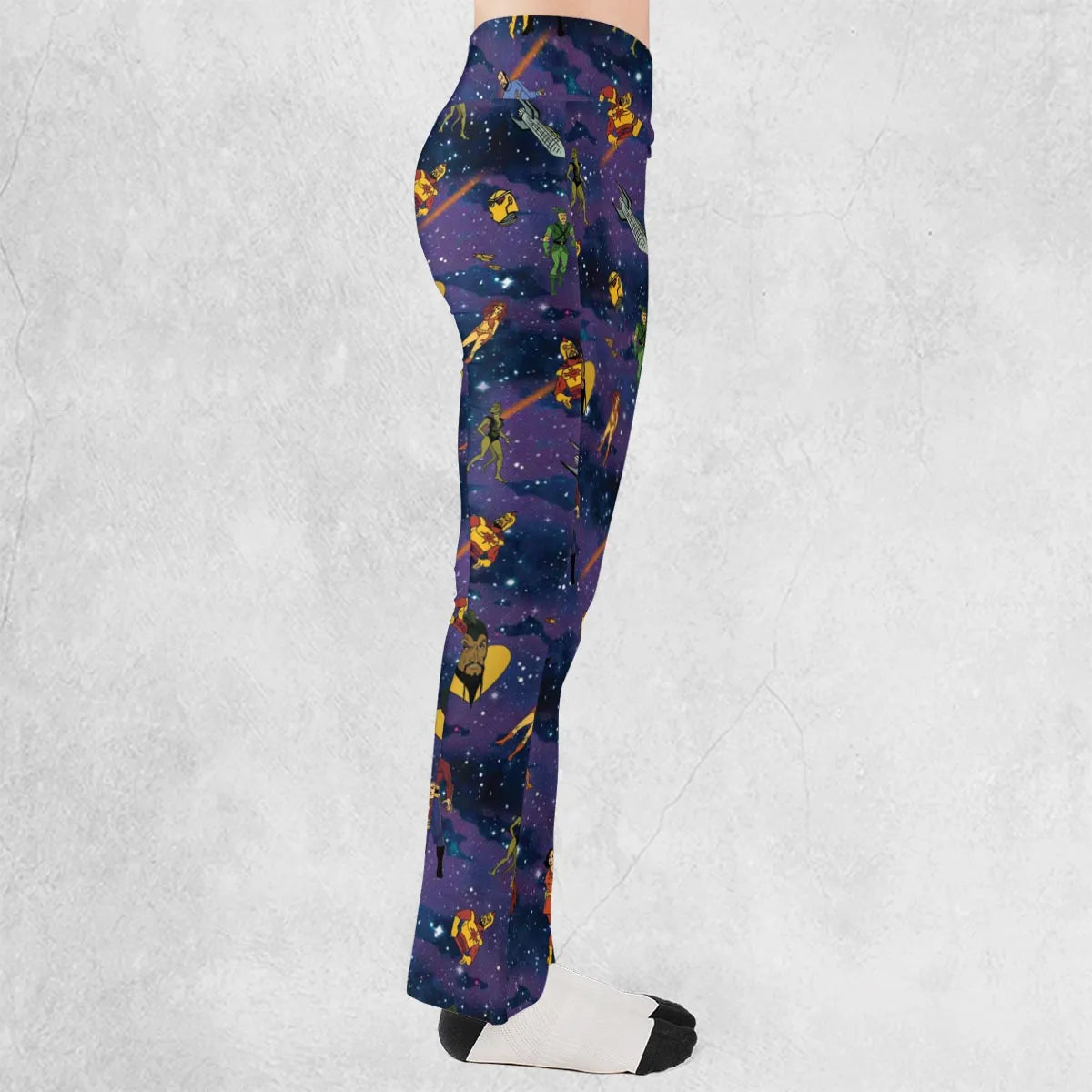 Flash Gordon Cartoon Characters Flare Leggings