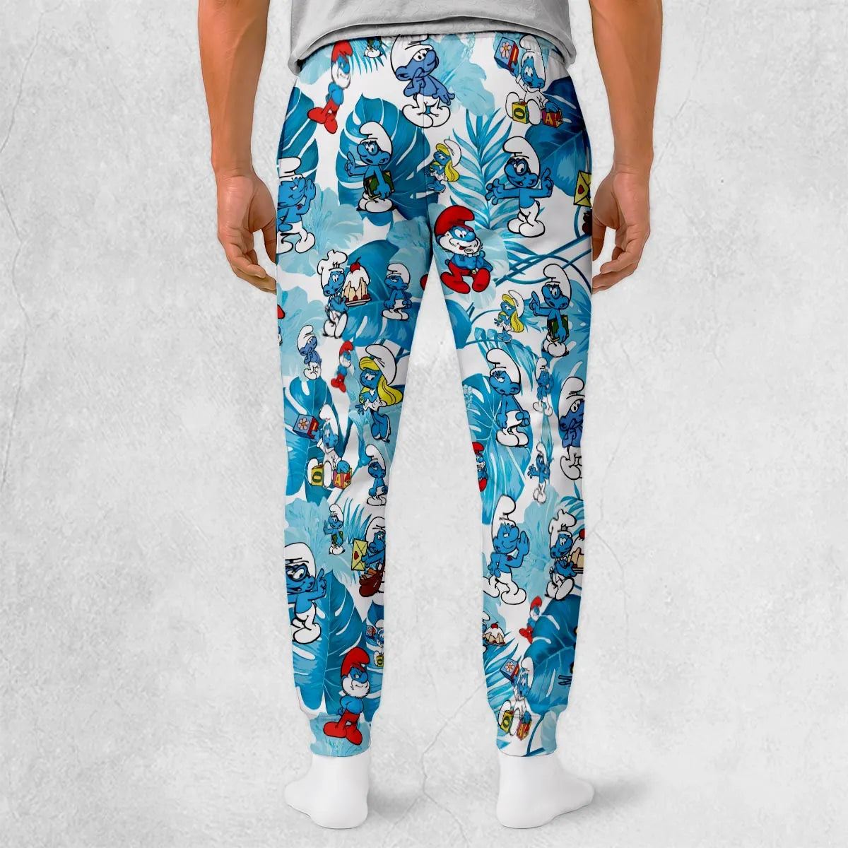 The Smurfs Pattern Sweatpants
