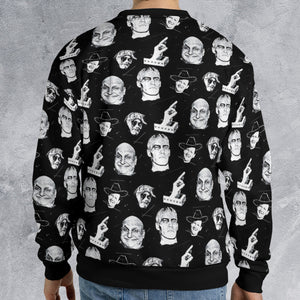 TV Stars Of The Addams Family All-over Print Sweatshirt
