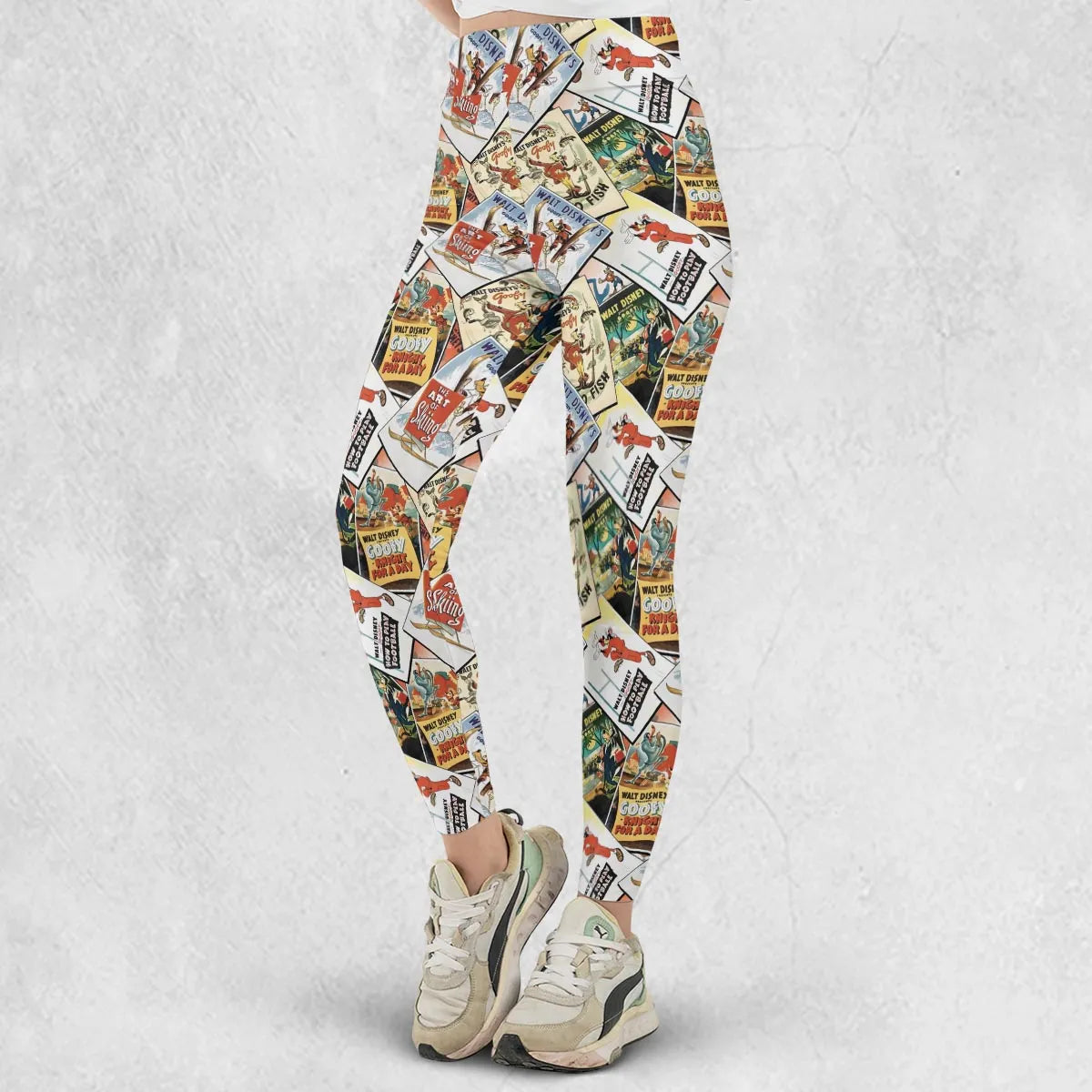 Goofy Vintage Posters Legging