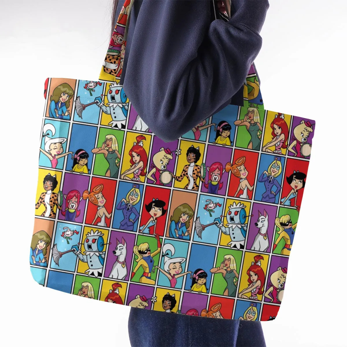 The women of Hanna Barbera Large Tote Bag