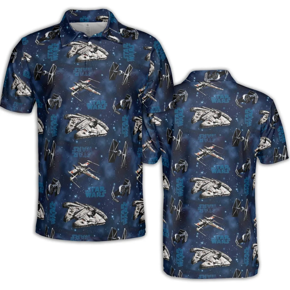 Star Wars Ships Pattern AOP Men/Women Polo Shirt