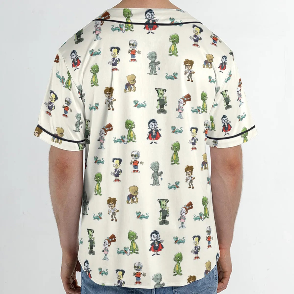 Classic Universal Monster Babies Unisex Baseball Jersey