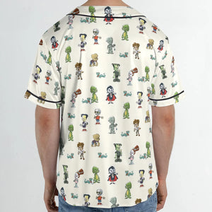 Classic Universal Monster Babies Unisex Baseball Jersey