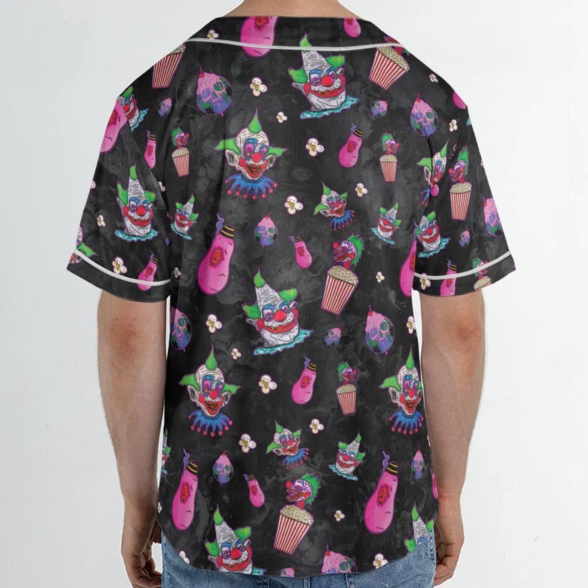 Space Horror Movie Killer Klowns Outer Unisex Baseball Jersey