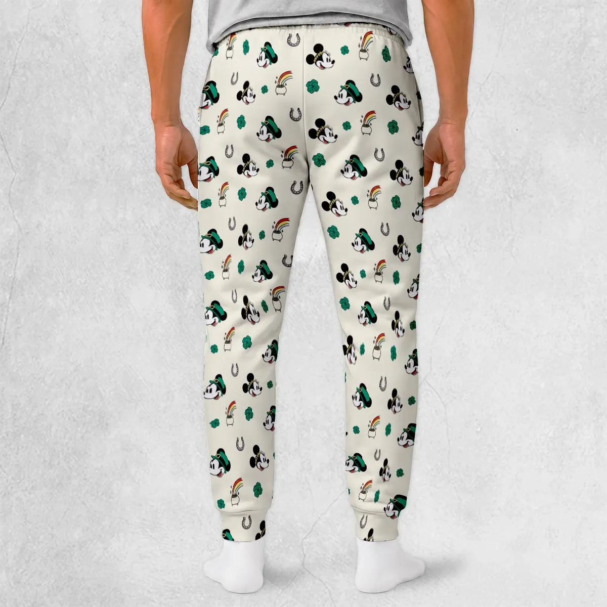 Mickey and Minnie St. Patrick's Day Pattern Sweatpants