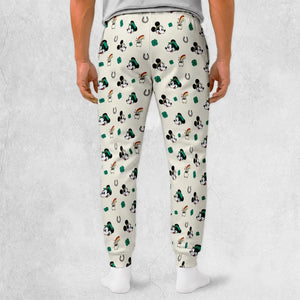 Mickey and Minnie St. Patrick's Day Pattern Sweatpants