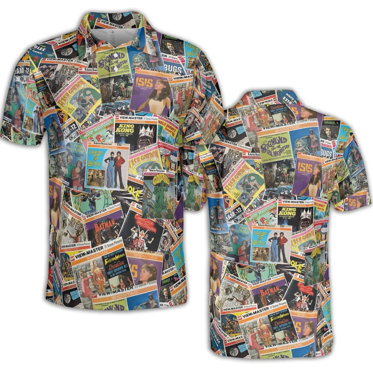 View-Master Collage AOP Men/Women Polo Shirt
